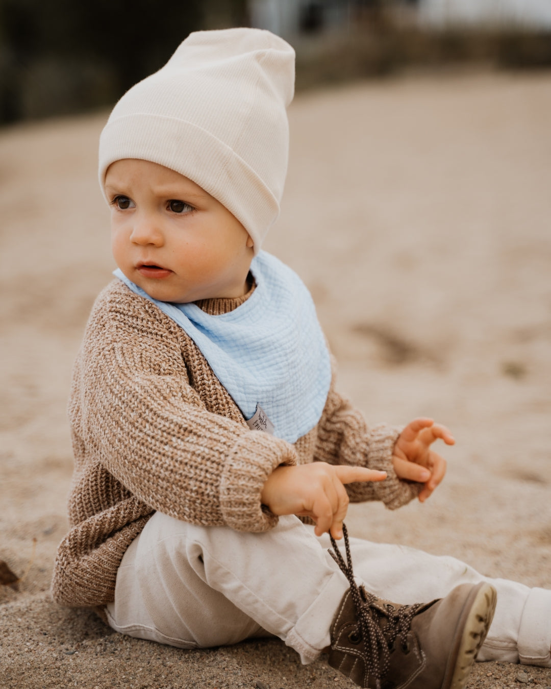 Musselin-Halstuch Baby• Hellblau - hutch&putch GmbH