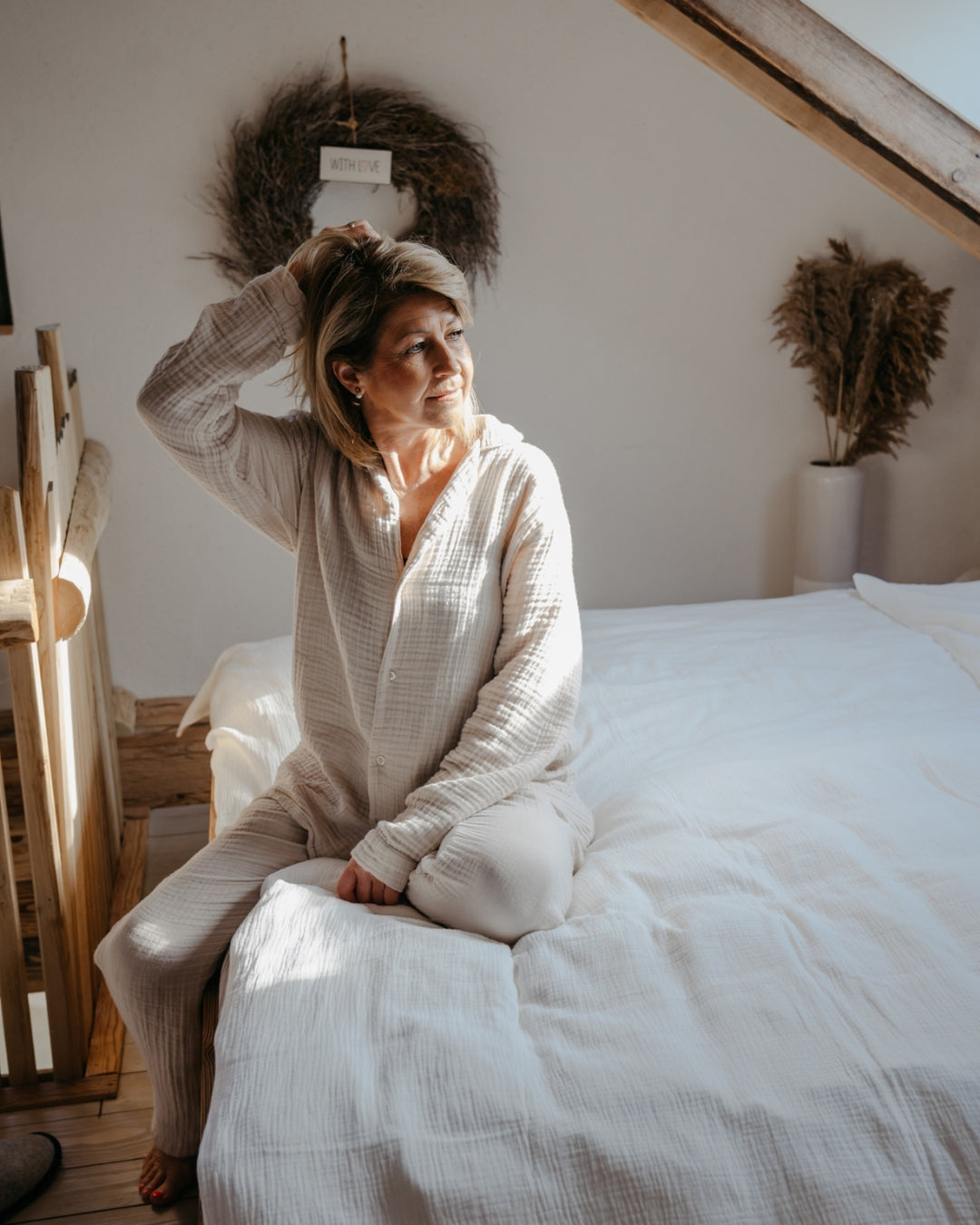 Bio Bettwäsche "Eliane" • Off-White - hutch&putch GmbH