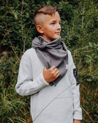 Musselin-Halstuch Kinder •  Anthrazit - hutch&putch GmbH