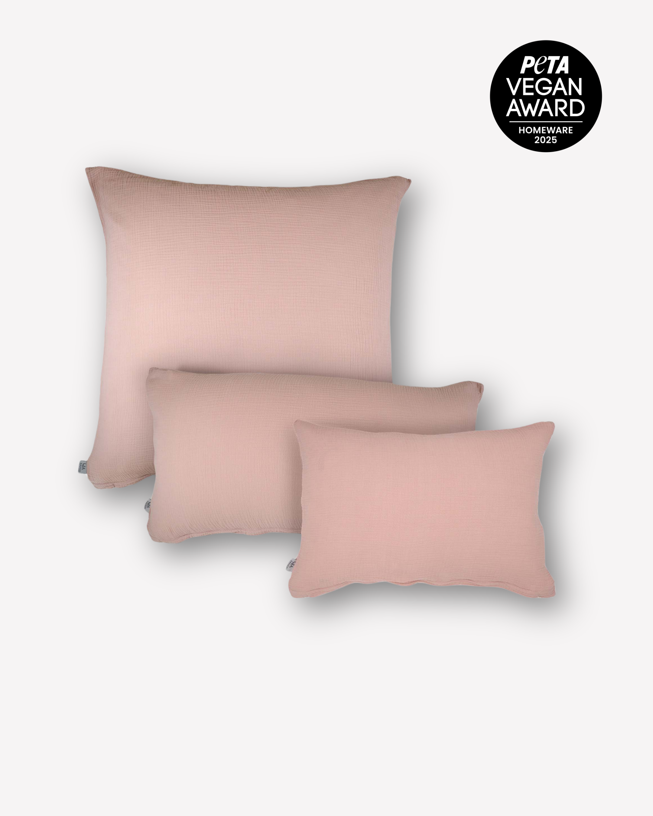 Musselin-Kopfkissen "Eliane" • Blush - hutch&putch GmbH