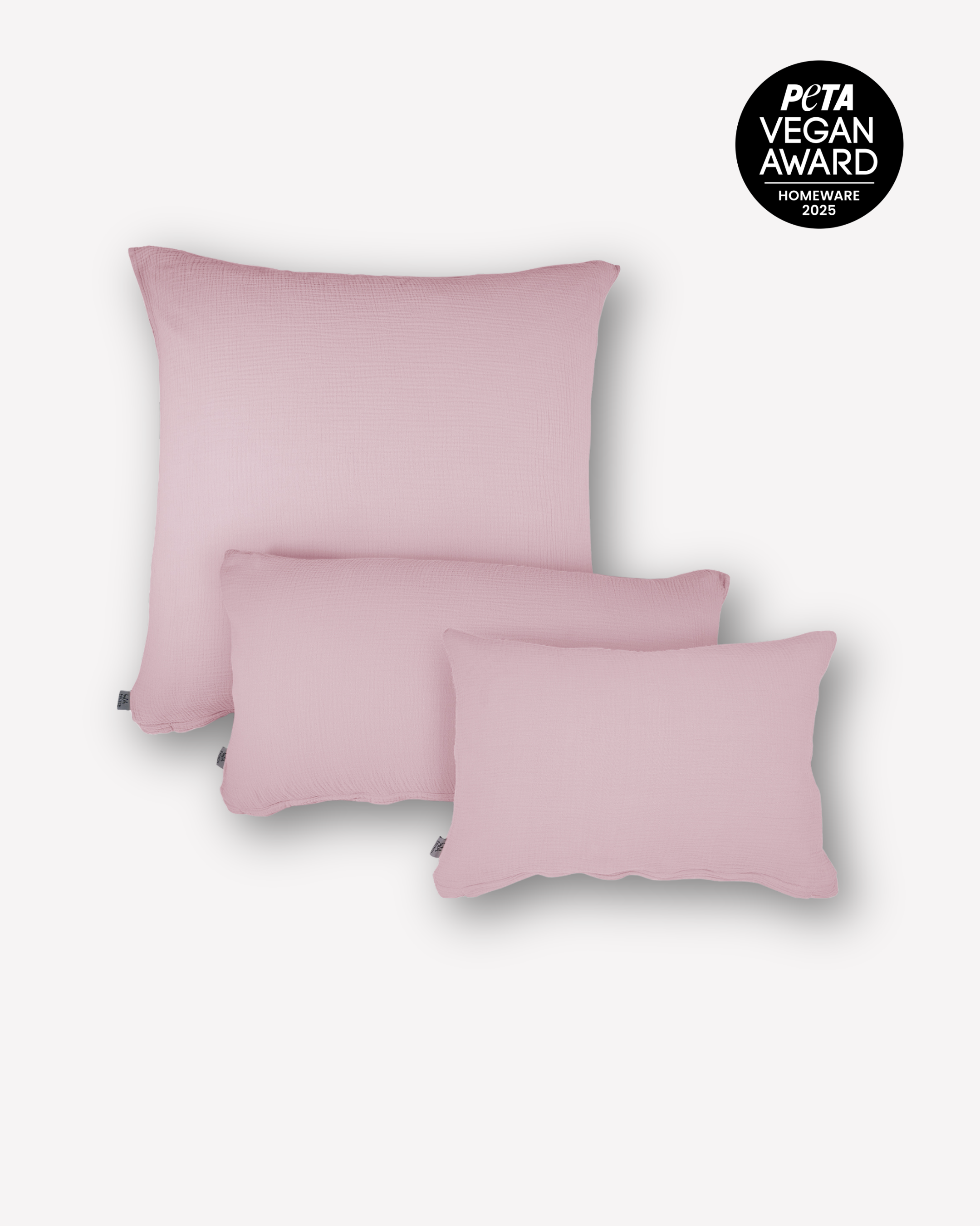Musselin-Kopfkissen "Eliane" • Mauve - hutch&putch GmbH