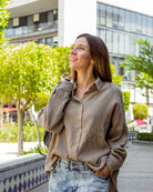 Oversize Musselin-Bluse "Maja" - hutch&putch GmbH