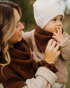 Musselin-Halstuch Baby• Dunkelbraun - hutch&putch GmbH