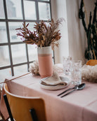 Musselin-Tischdecke "Angelina" • Blush - hutch&putch GmbH