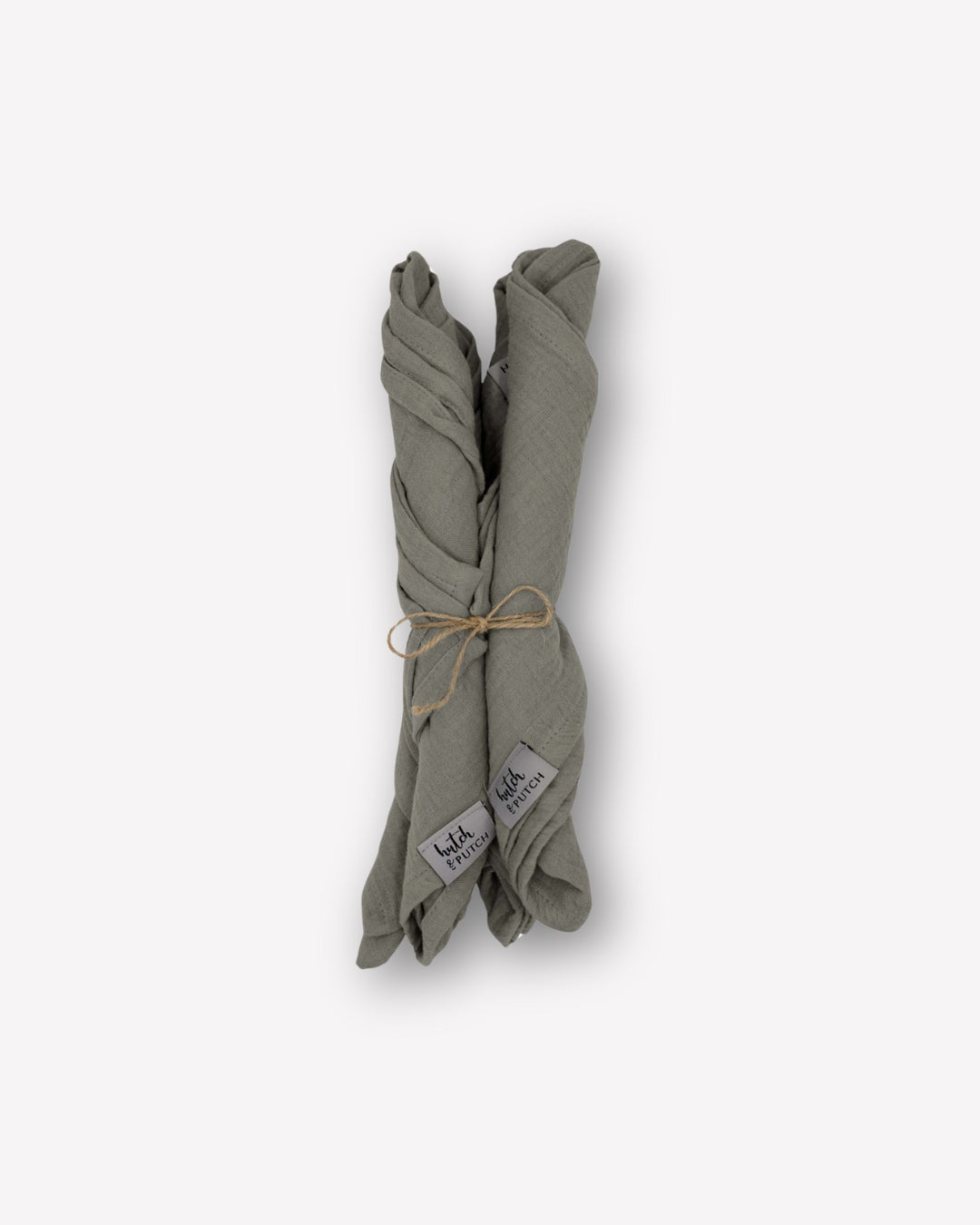 Musselin-Servietten "Anne-Marie" • Anthrazit - hutch&putch GmbH