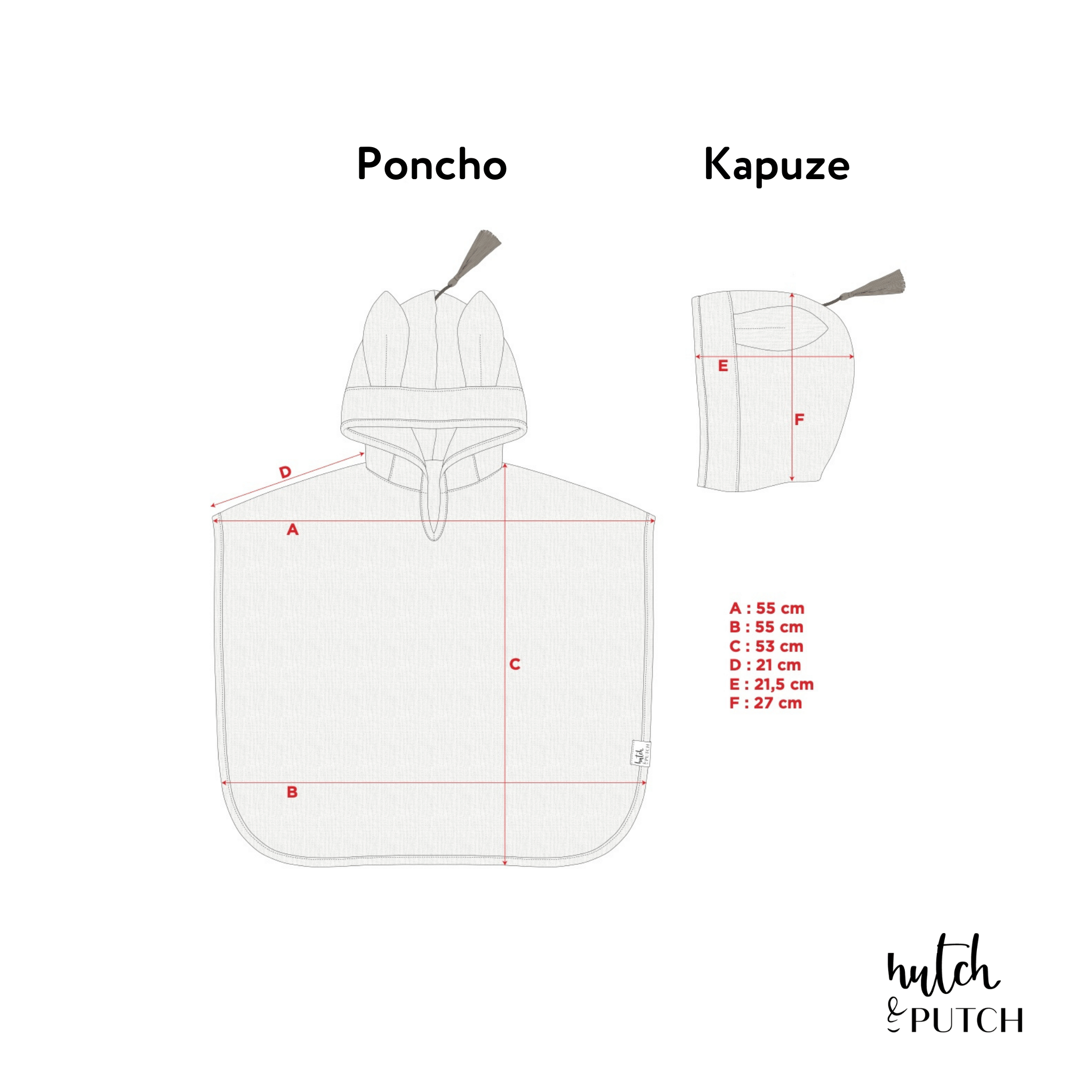 Musselin-Badeponcho - hutch&putch GmbH