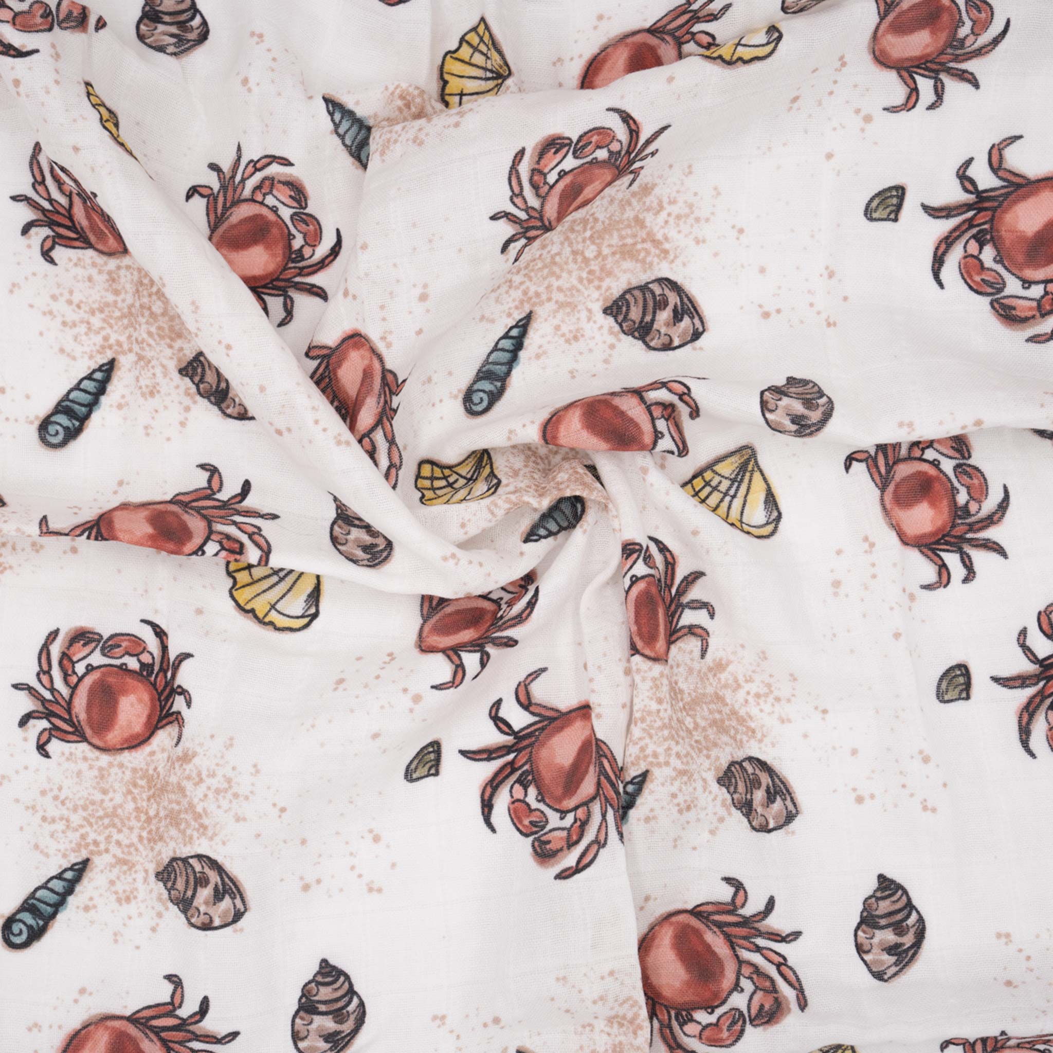 Mulltuch Bio-Baumwolle 60x60cm • Sealife • 2er-Set - hutch&putch GmbH