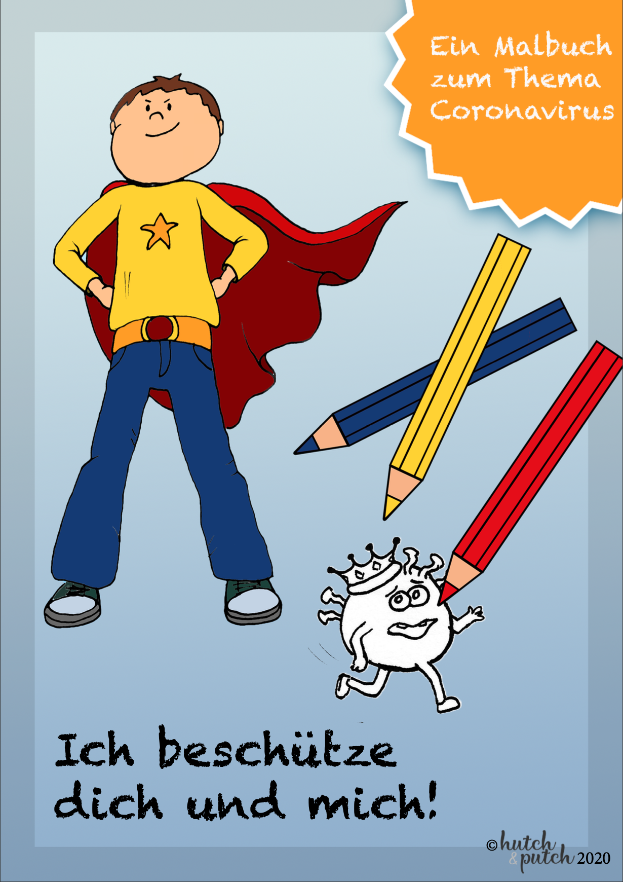 Kinder-Malbuch Coronavirus • Ich beschütze dich und mich! • Download - hutch&putch GmbH